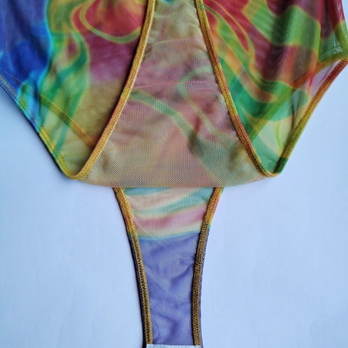 Zara x Disney Trippy Liquid Mesh Bodysuit Size S like new
