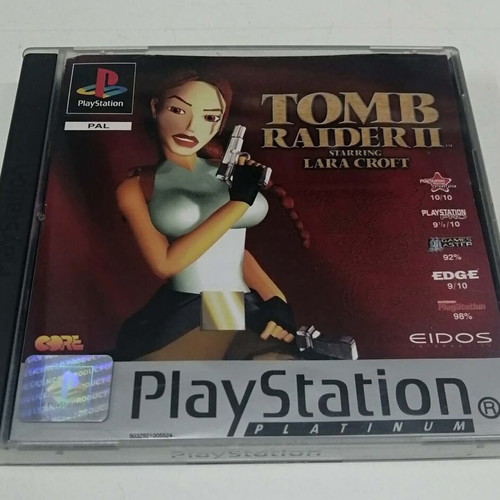 Tomb Raider 2 PS1 Platinum game like new, English version