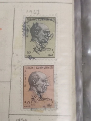 Γραμματόσημα Τουρκίας 1967 Ataturk σαν καινούργια