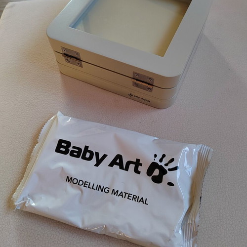Baby Art frame set like new with baby imprint kit