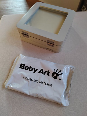 Baby Art frame set like new with baby imprint kit