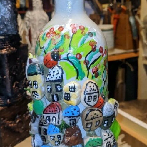 Decorative bottle handmade new