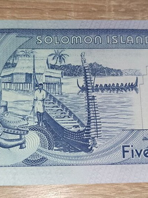 Solomon Islands 5 Dollars 2004 new