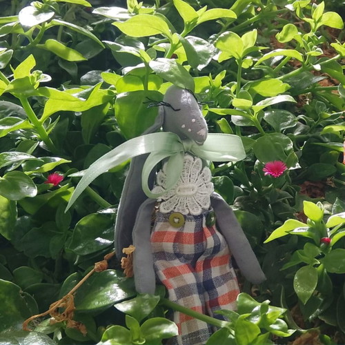 Cute Bunny Handmade Doll New