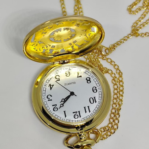 Vintage pocket watch gold color like new