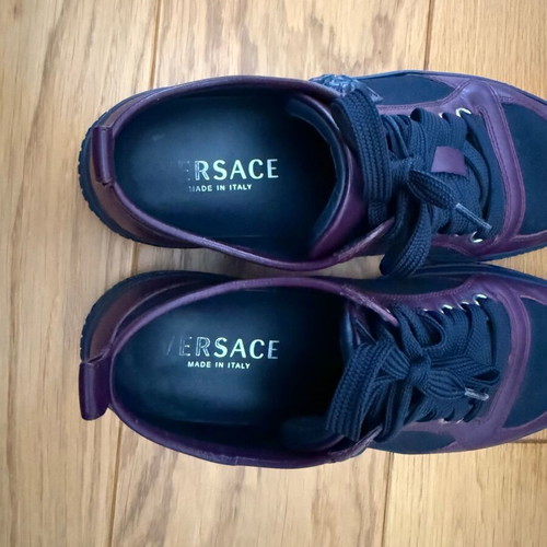 Versace sneakers size 40, navy and bordo
