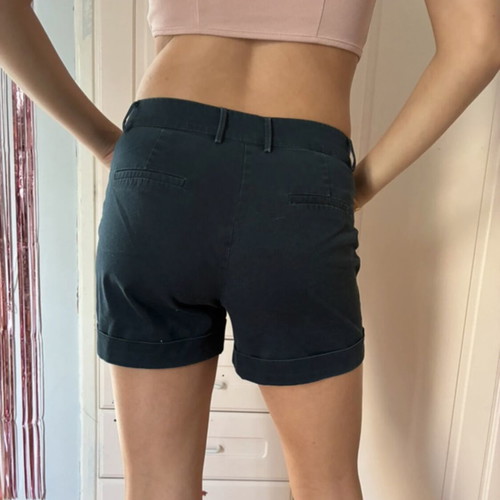 Mango dark blue stretch chino shorts size 38 M like new
