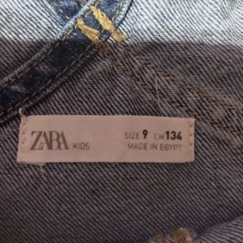 Zara Kids denim dress salopette, blue, size 134 cm
