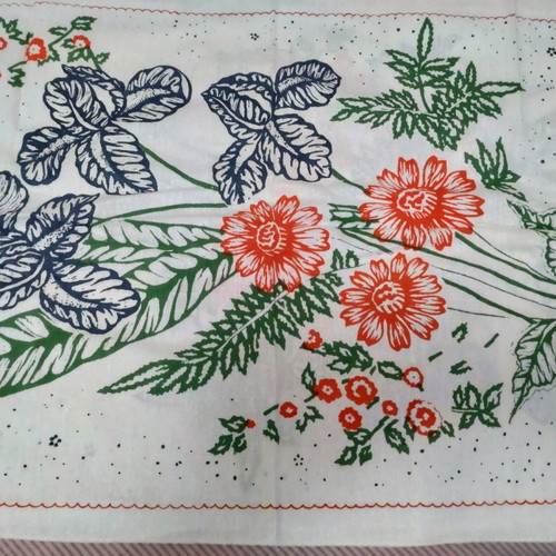 Vintage kitchen towel unused, 40x75, fine weave