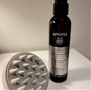 Apivita Lotion Κατά της Τριχόπτωσης (150ml), μαζί με Scalp Brush Massager-βούρτσα για μασάζ κεφαλής