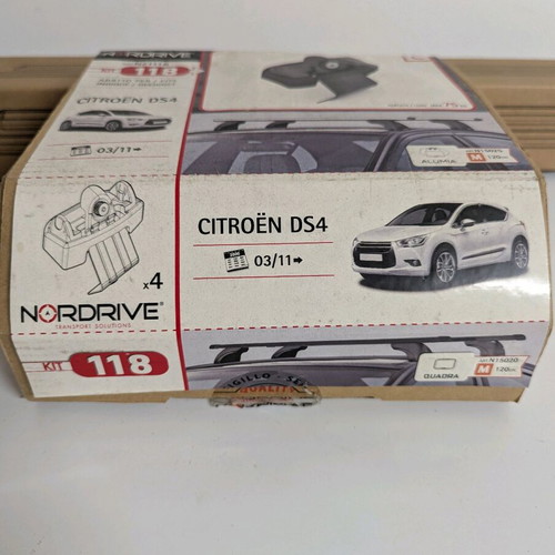 Nordrive aluminum roof bars for Citroen DS4 used with lock