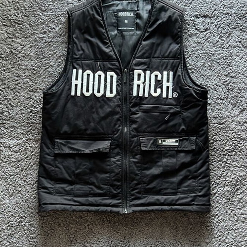 Hoodrich vest 2022 like new, black, size M
