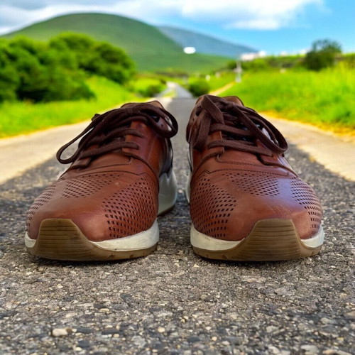 Gianna Kazakou leather shoes used, brown, size 44