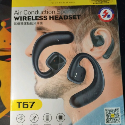 Awei T67 Open Ear Bluetooth Handsfree like new with charging case