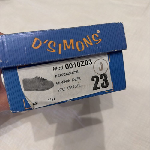 Lace leather shoes for boys size 23 new with tag and box