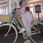 Boho dress white-pink like new, one size M-L
