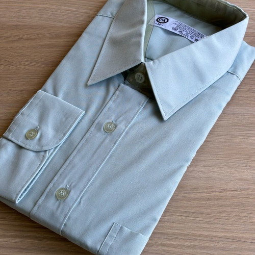 New C&A solid color shirt, size M, blue/green