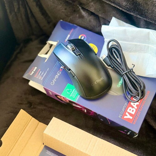 Trust GXT 923 YBAR wireless RGB gaming mouse 7200 DPI black new