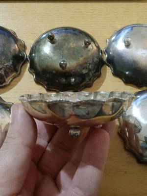 Silver-plated bonbonnieres used, pack of 6, vintage