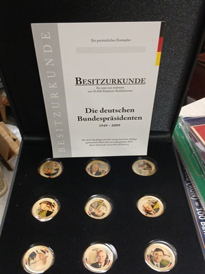 BRD Presidents coin collection 60 years, like new, 50-cent coins