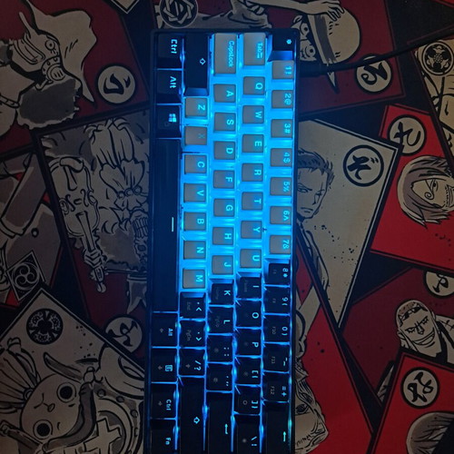 HK Gaming GK61v2 Mechanical Keyboard used, RGB, 60% layout