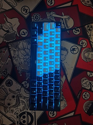 Μηχανικό πληκτρολόγιο HK Gaming GK61v2 μεταχειρισμένο, RGB, 60% διάταξη