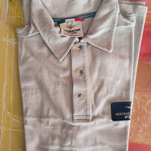 Aeronautica Militare Polo shirt in good condition, blue, size XL
