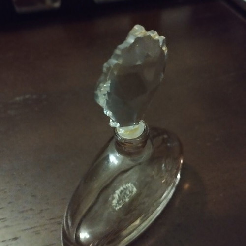 Vintage Italiani Crystal perfume bottle handmade in Italy used