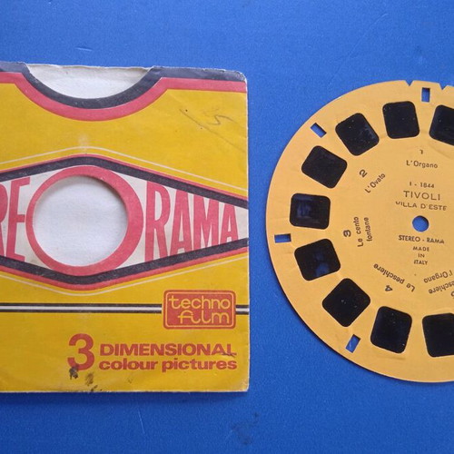 Vintage View-Master used, pack of 8 pieces