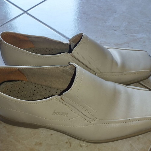 Boxer leather men's shoes used No.41 beige
