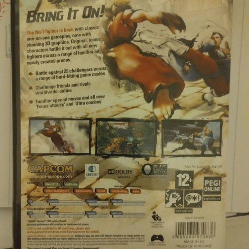 Street Fighter IV PC used with manual