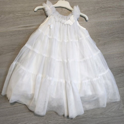 Pierre Cardin Baptism Dress like new with tulle and butterfly details