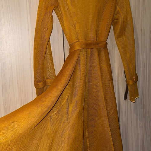 Mesh outerwear like new, size M, yellow orange