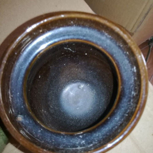 Vintage earthenware vases 50 years old, new, set of 2