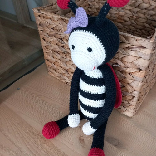 Amigurumi ladybug handmade knitted doll 40 cm new