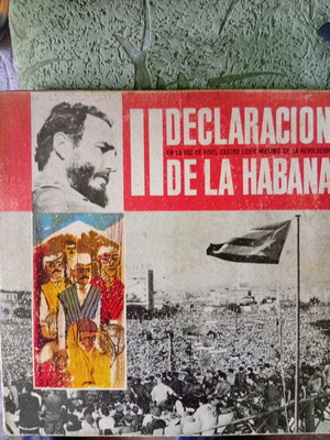 Gramophone records used, two pieces, speeches of Fidel Castro in Cuba