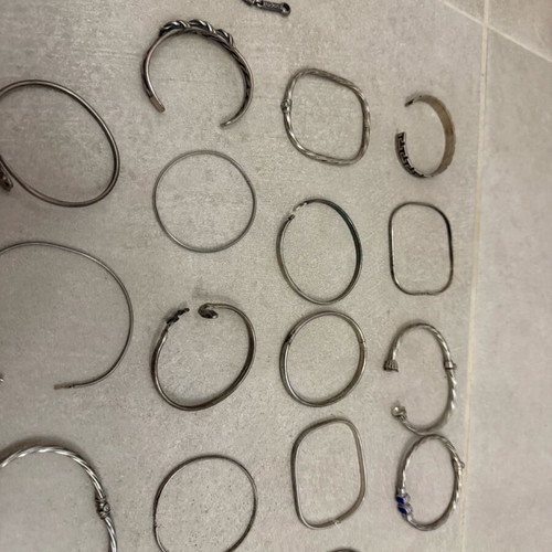 Silver jewelry used with 925 stamp weighing 300g