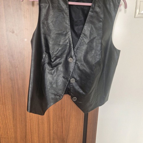 BeYou leather vest new, black size S