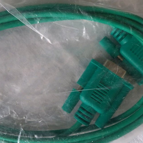 Green serial communication cable with DB9 connectors new
