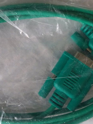 Green serial communication cable with DB9 connectors new