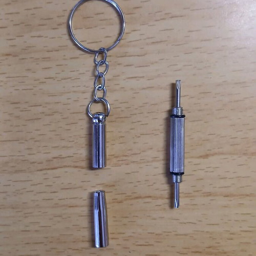 Keychain with Precision Screwdriver Multi-Tool New