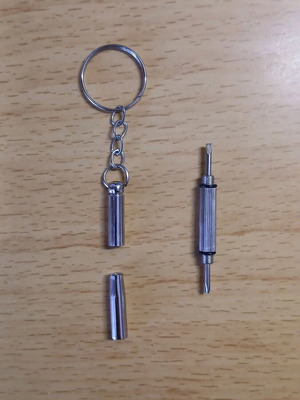 Keychain with Precision Screwdriver Multi-Tool New