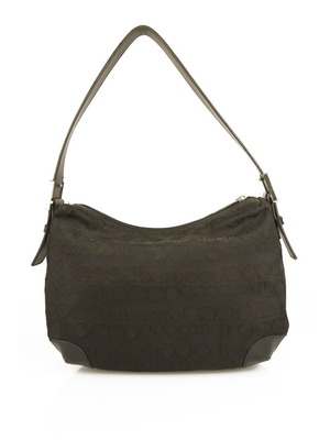 Τσάντα ώμου RoccoBarocco μαύρη καμβά μεταχειρισμένη