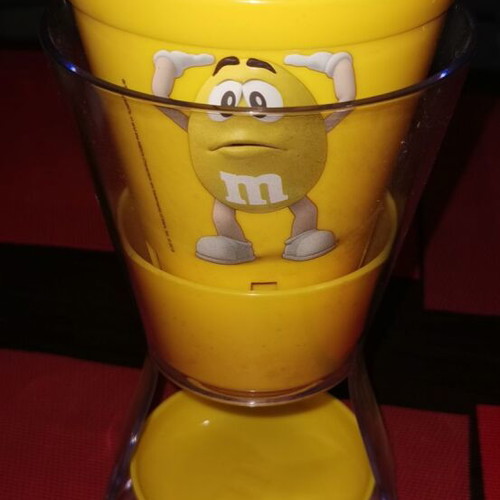 M&M's Candy Dispenser Yellow collectible, like new