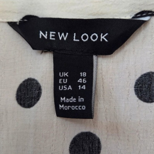 New Look dress XL to XXXL, like new, black and white polka dot summer fabric