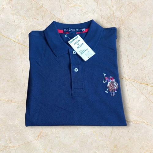 Men's Polo Dark Blue Size L New with Tags