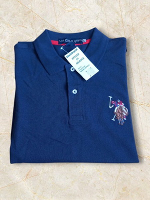 Men's Polo Dark Blue Size L New with Tags