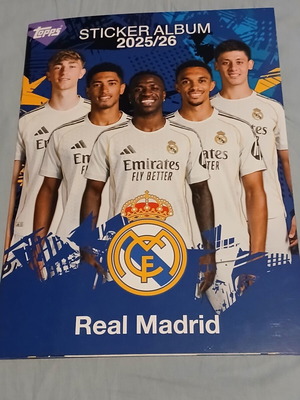 Real Madrid sticker album with 150 stickers