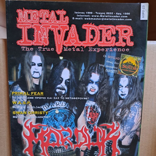 Metal Invader June 1999 No 32 used magazine