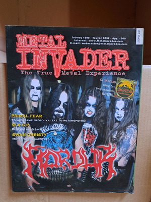 Metal Invader June 1999 No 32 used magazine